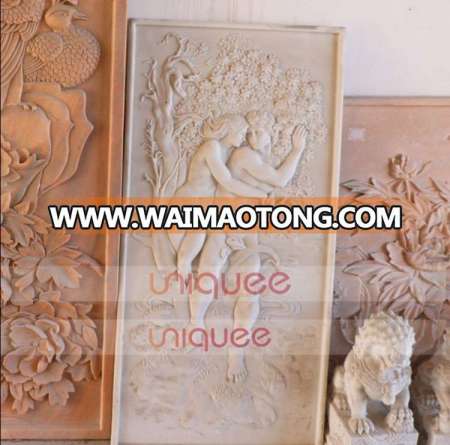 stone wall relief flower carving wall sculpture marble relief stone relief decorative wall