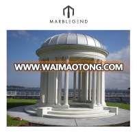 cheap price custom natural stone marble outdoor garden gazebo